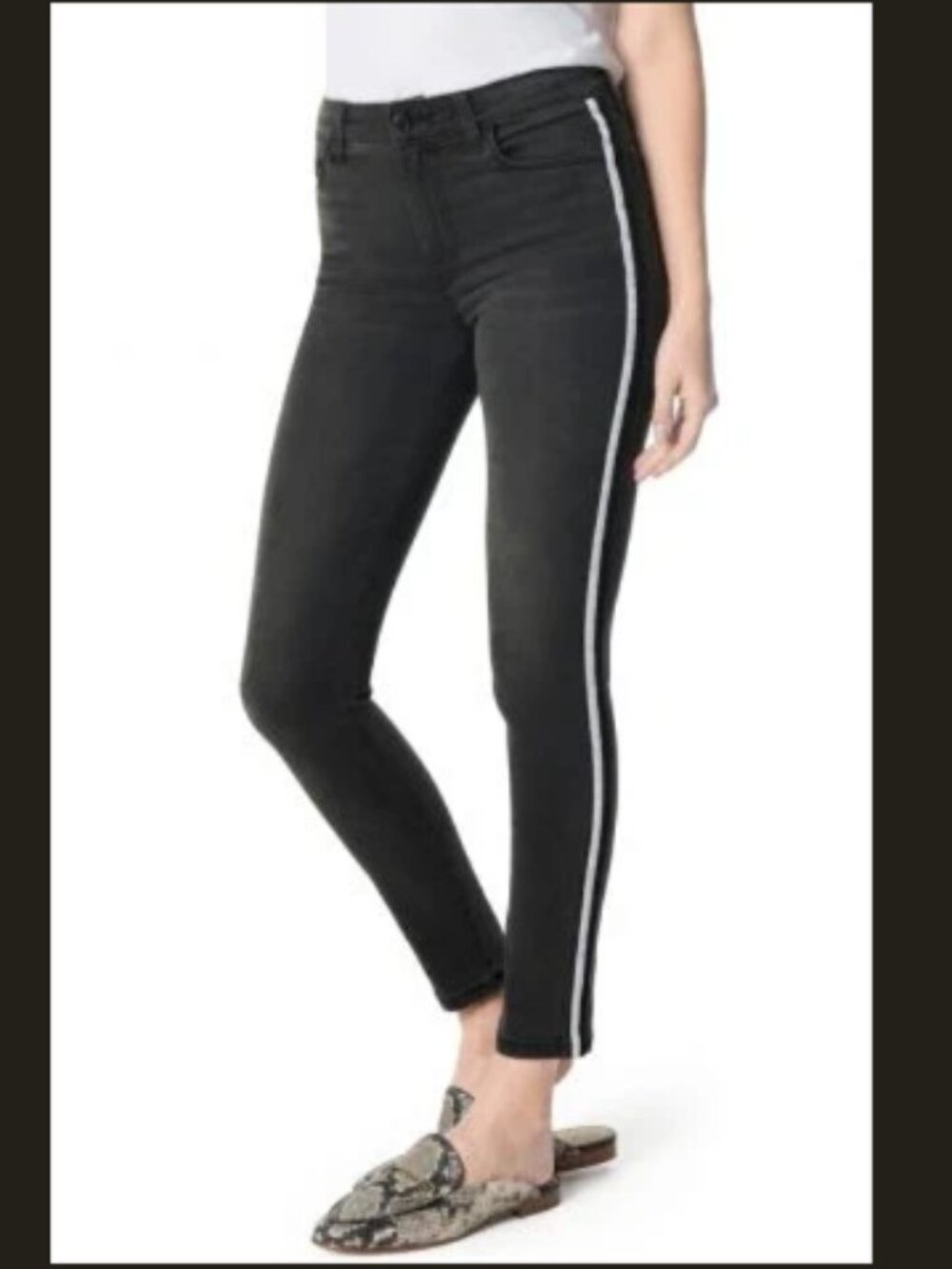 Women's Joe's Jeans - Ankle Jeans with white stripe